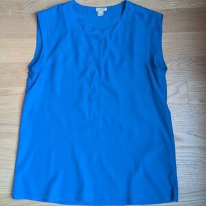 J. Crew Cobalt Blue Sleeveless Blouse